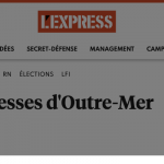 Capture de l'article "Sarkozy : promesses d'Outre-Mer" publié par L'Express